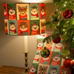 Handmade Christmas Animal Lampshade Festive Drum Table Or Pendant Lampshade - thumbnail 3