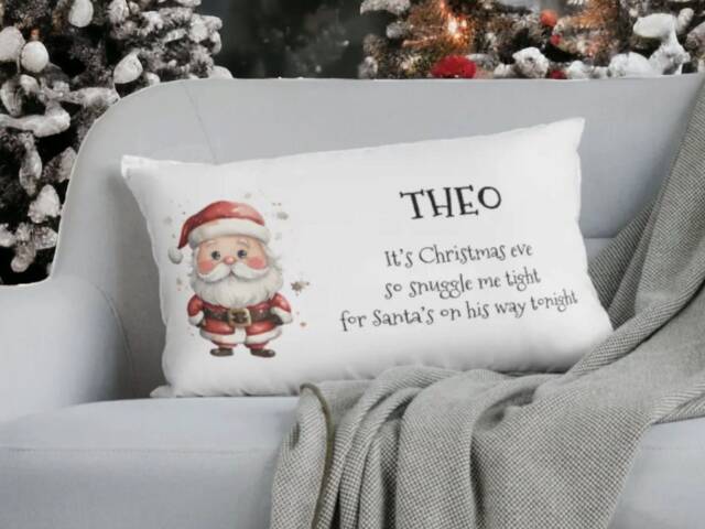 Personalised Christmas Eve Pillow Case - One More Sleep Cushion Box Ideas Gift From The Elves Gifts For Girls & Boys