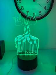 Cute Giraffe Smart App Control Night Light Bluetooth, Music, 7&16M Colour Mobile App , Gift Led Lamp