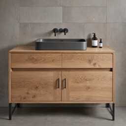 Bathroom Vanity Unit/Vanity Washbasin Cabinet Solid Wood Countertop Washbasin - thumbnail 2