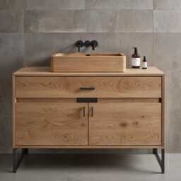 Bathroom Vanity Unit/Vanity Washbasin Cabinet Solid Wood Countertop Washbasin - thumbnail 3