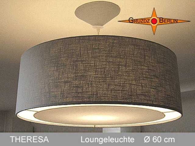 Gray Hanging Lamp Theresapendant Gray Pendant With Light Edge Diffuser - image 1