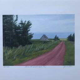 Pei Art Print West Cape Country Lane Pastoral Oil Painting - 5x7 - thumbnail 2