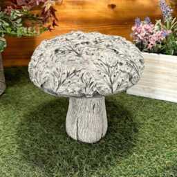 stone Garden Traditional Leaf/Woodland Toadstool Mushroom 2 Piece Ornament - thumbnail 4
