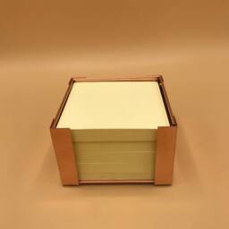 Handmade Copper Sticky Note Holder, Desk Organizer, 7Th Anniversary Gift - thumbnail 3