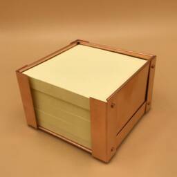 Handmade Copper Sticky Note Holder, Desk Organizer, 7Th Anniversary Gift - thumbnail 2