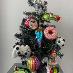 Glass Christmas Football Bauble Tree Hanging Decoration/Christmas/Seasonal/ Glass Item - thumbnail 4