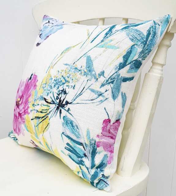 Laura Ashley Cosmos Floral Cushion Handmade With Austen Back, 16 - image 1