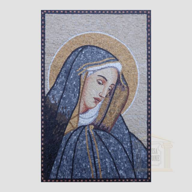 The Blessed Mother Virgin Mary Mosaic