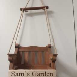 Personalised Swing Seat Bird Feeder Table Hanging Food Birdhouse Garden Decor Memory Maker Mothers Day Gift Birthday Parrot Table - thumbnail 3