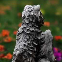 Stone Westie Dog Sculpture Concrete Yorkshire Terrier Statue Cement Ornament Handmade Yorkie Decoration Front Door Figurine Lover Gift - thumbnail 4