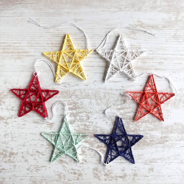 star Garland For Children's Rooms in Cheerful Colors, Handmade Alsace - image 1
