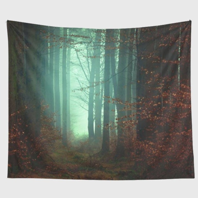 Forest Spirits Wall Tapestry, Nature Wall Art, Forest Tapestry, Nature Hanging - image 1