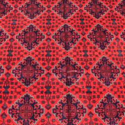 8x12Ft Large Afghan Bokhara Rug 100% Wool Turkmen Rug, Vegetable Dyes, Living Room Carpet - thumbnail 3
