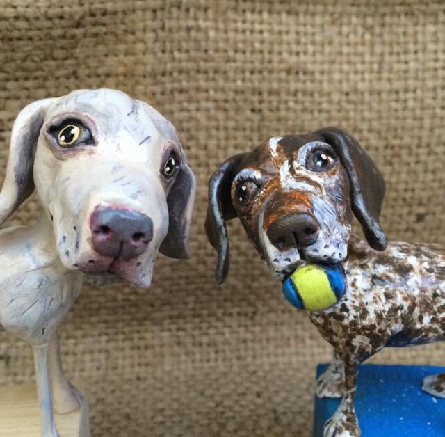 Custom Clay Dog Sculpture Set Personalized Pet Memorial - image 1