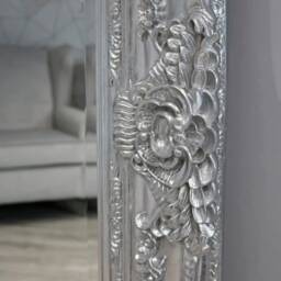 Huge Paris Silver Chrome 100cm X 200cm Leaner Ornate Antique Mirror - Free Standing - thumbnail 2