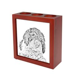 Romagna Water Dog - Wooden Stand For Candles/Pens With The Image Of A Dog New Collection