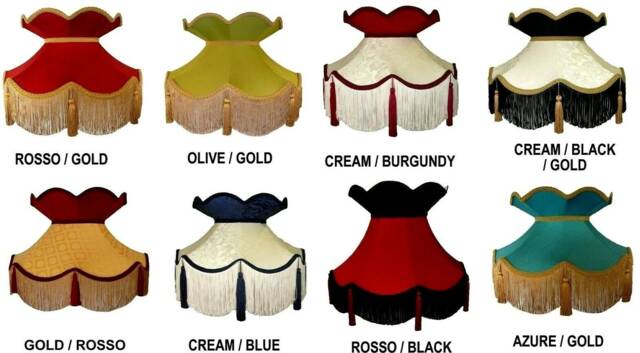 Handmade Victorian Lampshade Traditional Fringed Ceiling & Table Lamp Shade - image 1
