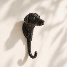 Animal Iron Wall Hook, Rustic Black Ironwork Coat Cat & Dog Hooks, Deer Bird Farmhouse Home Decor, Entryway Hooks - thumbnail 1