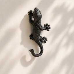 Animal Iron Wall Hook, Rustic Black Ironwork Coat Cat & Dog Hooks, Deer Bird Farmhouse Home Decor, Entryway Hooks - thumbnail 3