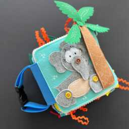Activity Felt Book, Quiet Book For Toddler Girl Or Boy , Personalised Busy Book, Child 1-3 Year - thumbnail 2