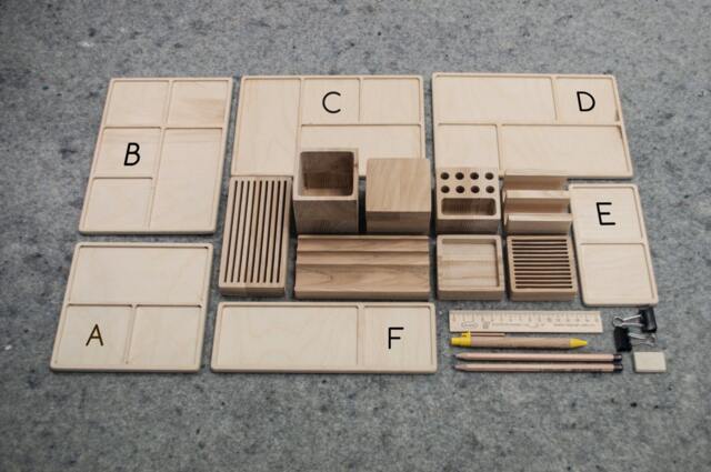 Complete Desk Organizer Yourself Desk Organization Wooden Office - image 1