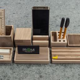 Complete Desk Organizer Yourself Desk Organization Wooden Office - thumbnail 2