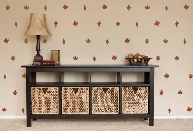 Autumn Leaves Wall Decal Pattern - Fall Home Decor - image 1