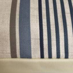 "Blue Striped Cushion Covers Belle Chambray Cotton, Set Of 2 - 16""-24" - thumbnail 2