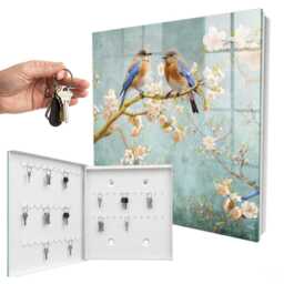 Spring Scene Key Cabinet For Home, Blue Box Wall, Romantic Nature, Nature Lovers - thumbnail 2