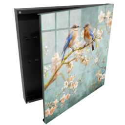 Spring Scene Key Cabinet For Home, Blue Box Wall, Romantic Nature, Nature Lovers - thumbnail 1