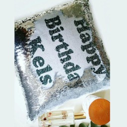 Custom Mermaid Pillow With Reversible Sequins, Cushion Cover, Personalised Sequins, Special Needs, Autism, Calming Fantasy - thumbnail 3