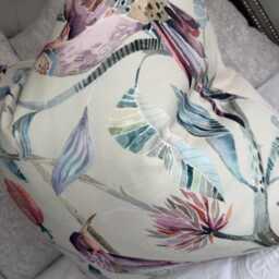 English Countryside Cushion Cover, Floral - Birds Design Pillow Cover Multicoloured Size 22 - thumbnail 4