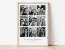 Personalised Mother Photo Collage Print - Mother's Day Gift - thumbnail 1