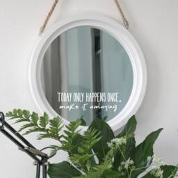 Today Only Happens Once Vinyl Sticker Inspirational Mirror Decal - thumbnail 3