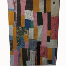 Handmade Vintage Kantha Quilt Recycled Boho Throw Blanket - 56 X 80 Inches - thumbnail 3