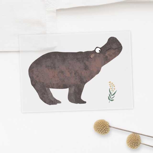 Iron-On Image Hippo - image 1