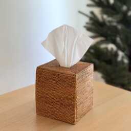 Bali Rattan Tissue Box Cover - thumbnail 1