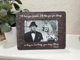 Father Of The Bride Keepsake Picture Frame Personalized Wedding Gift Idea For Dad From Daughter Custom Photo - thumbnail 1