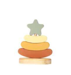 Handmade Wooden Stacking Toy Montessori Toddler Gift - thumbnail 1