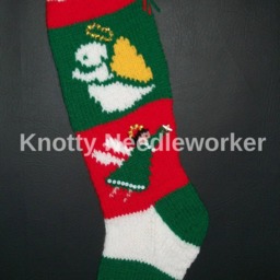PDF Pattern Only Angels From Above Hand Knitted Christmas Stocking Pattern - thumbnail 3