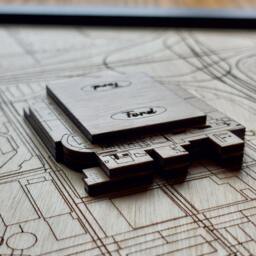 Ford Field Wall Art Laser Engraved Wood, Detroit Lions Gift - thumbnail 2