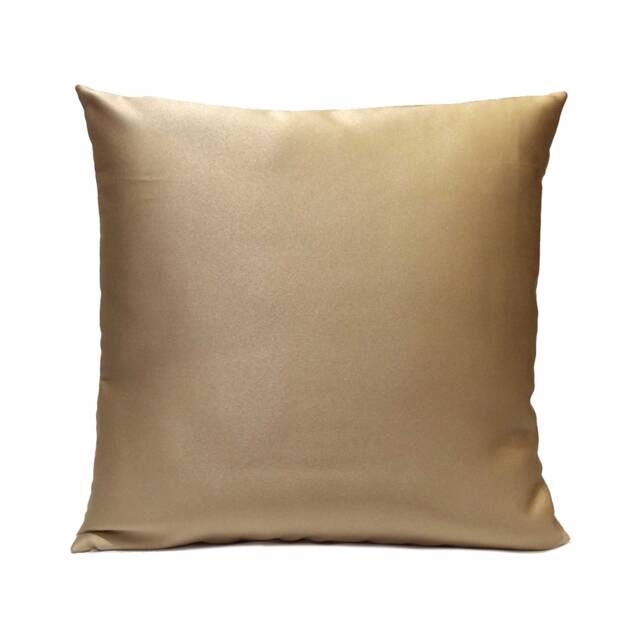 Light Gold Tan Pillow, Throw Pillow Cover, Decorative Pillowcase, Cushion Trendy Accent Toss Satin Blend - image 1