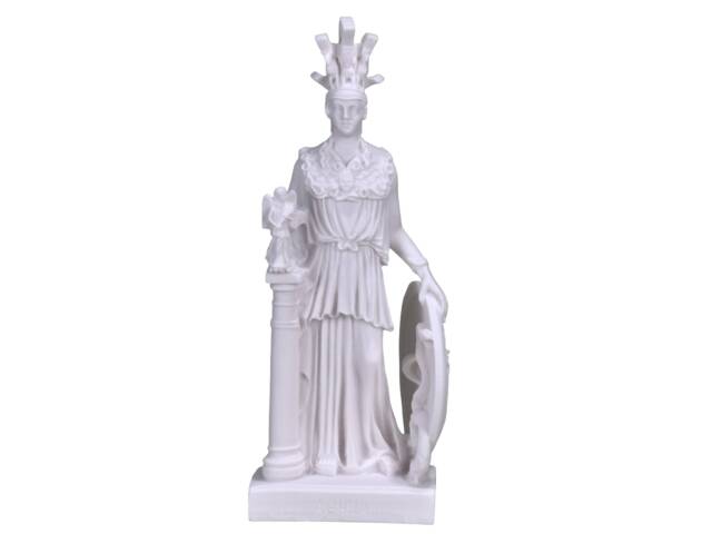 Athena Minerva Greek Roman Goddess Cast Marble Statue Sculpture 10In - 25, 5 cm - image 1