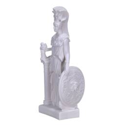 Athena Minerva Greek Roman Goddess Cast Marble Statue Sculpture 10In - 25, 5 cm - thumbnail 2