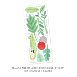 Iguana - Fabric Wall Decal Modern Jungle Mej - thumbnail 4