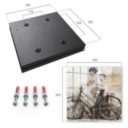 Children & Bicycle Key Cabinet For Home, Beige Industrial Box, Street Art/Graffiti Art, Lovers - thumbnail 4