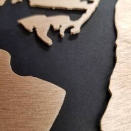 Hand Cut John Wayne Wood Portrait - Scroll Saw Art - thumbnail 4