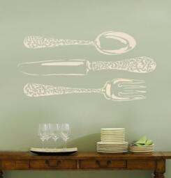 Reusable Stencil Bon Appetit - Wall Stencils For Easy Home Decor - thumbnail 2