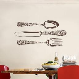 Reusable Stencil Bon Appetit - Wall Stencils For Easy Home Decor - thumbnail 3
